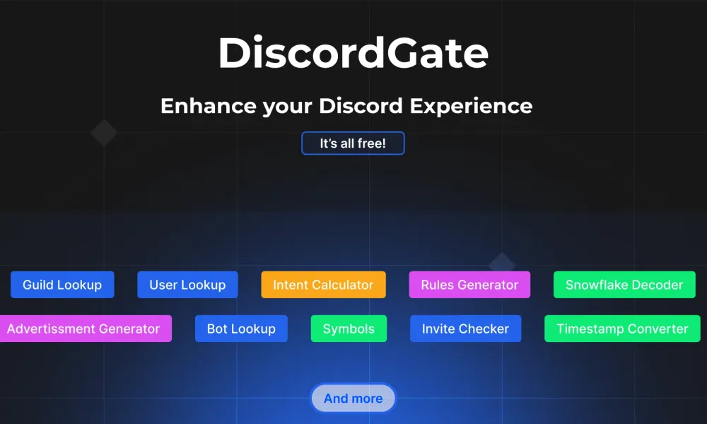 Centralizes a wide array of Discord tools and resources, making it easier than ever to manage, optimize, and enhance your Discord experience.
